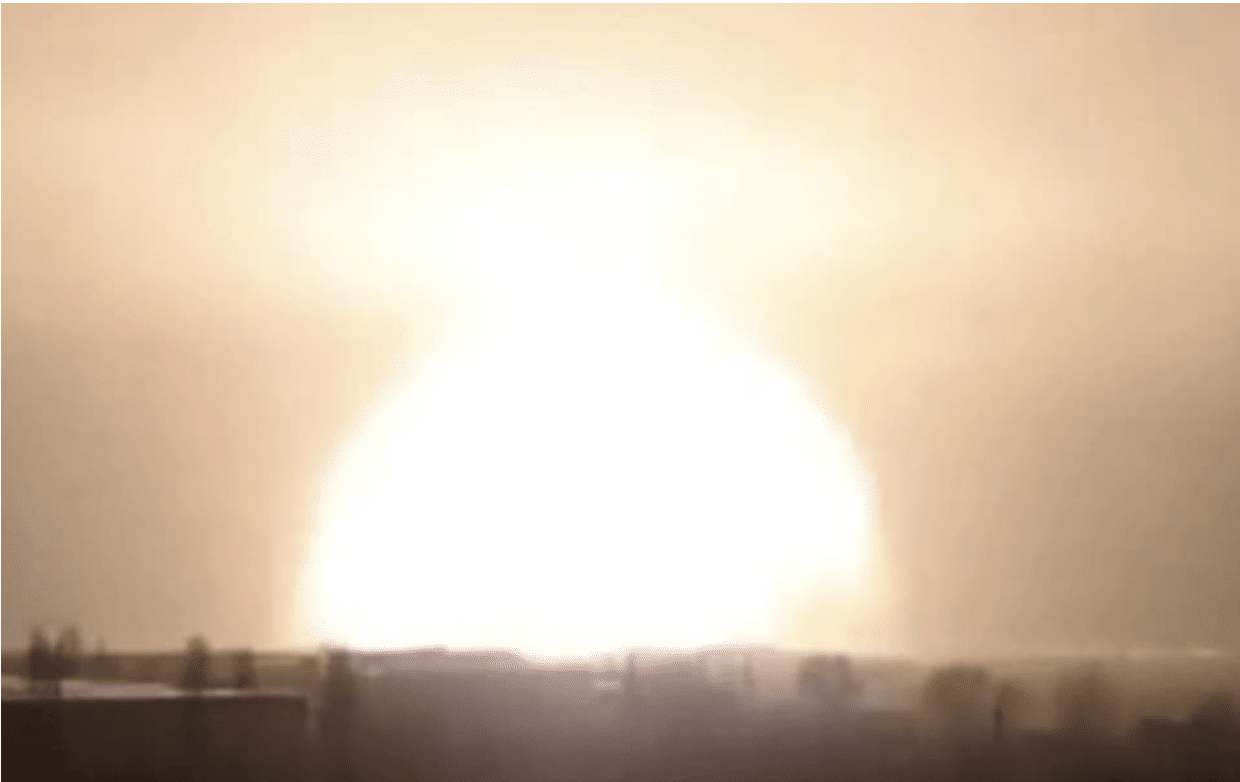 Massive Explosion In Kharkiv