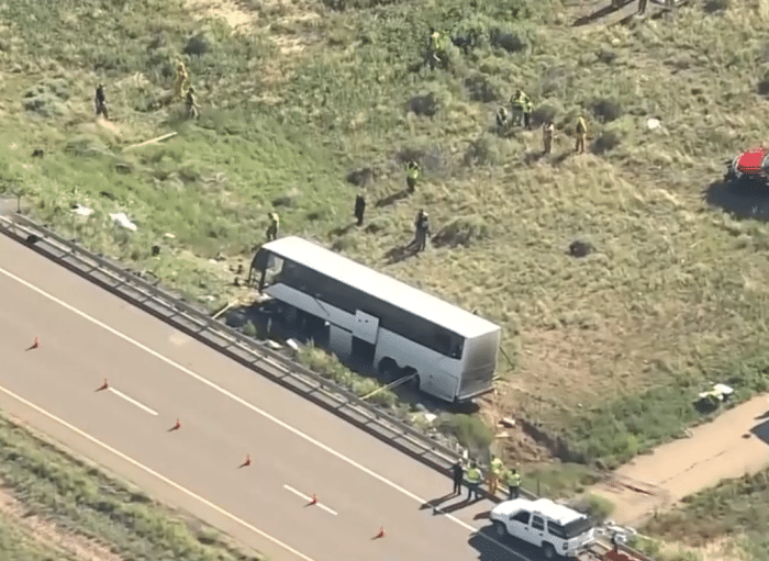 Two dead, 13 injured after church charter bus crashes on way from youth conference