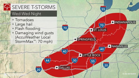 DEVELOPING: Violent storms and tornadoes to threaten 1,000-mile swath of central US