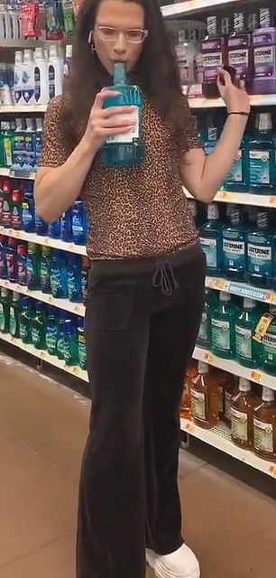 Walmart shopper gargles mouthwash, spits it back into the bottle then returns it to the shelf