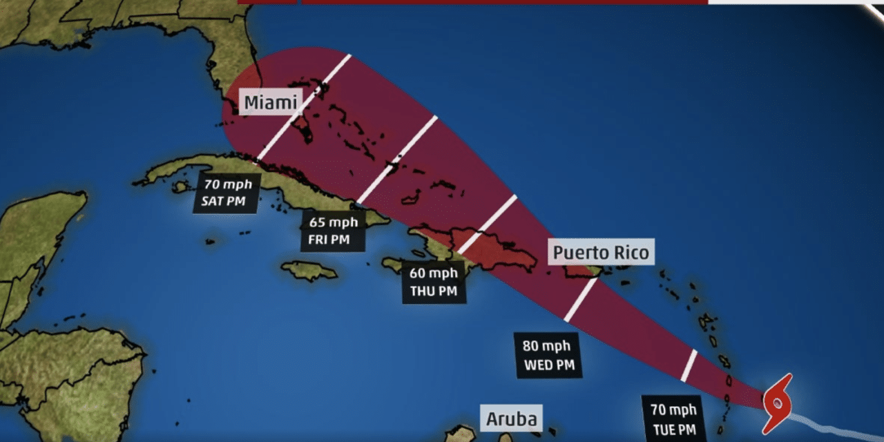 DEVELOPING: Tropical Storm Dorian has Florida in its projected path