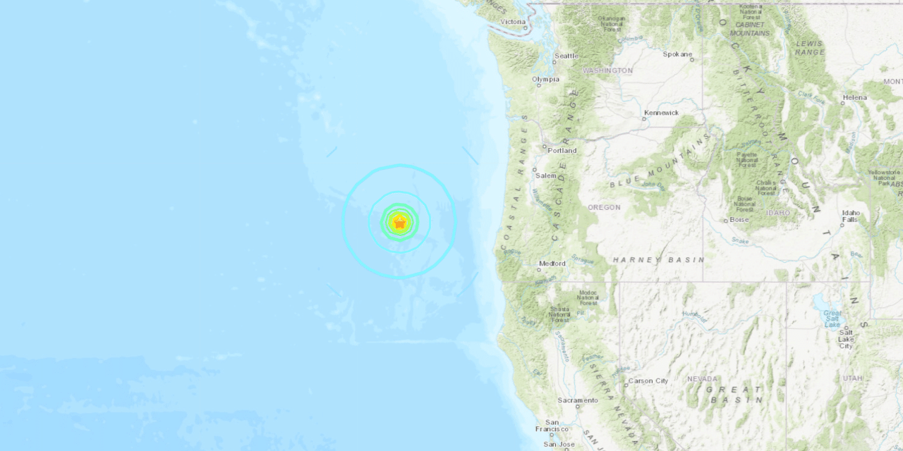 6.3-magnitude earthquake strikes off the coast of Oregon