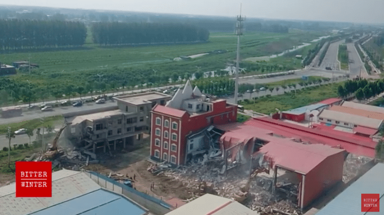 Communist officials demolish church in China’s Henan province for engaging in “illegal fundraising”