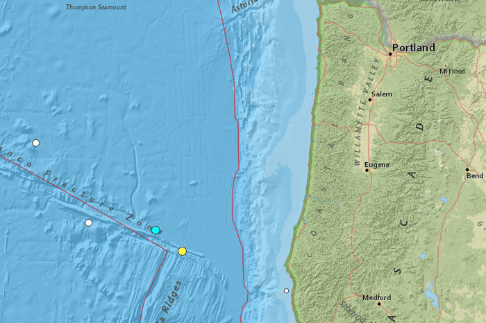Magnitude 4.6 earthquake off Oregon coast marks fifth this month