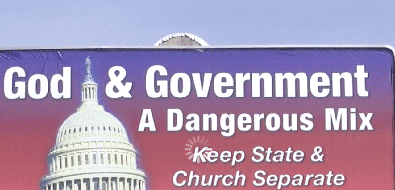 East TN group’s billboard: ‘God & Government, A Dangerous Mix’