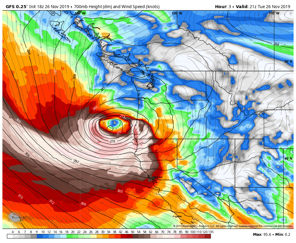 Bomb Cyclone Shattered Records On West Coast, 106-mph Winds Recorded