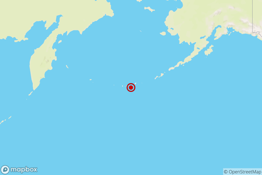 Magnitude 6.3 earthquake strikes near Adak, Alaska