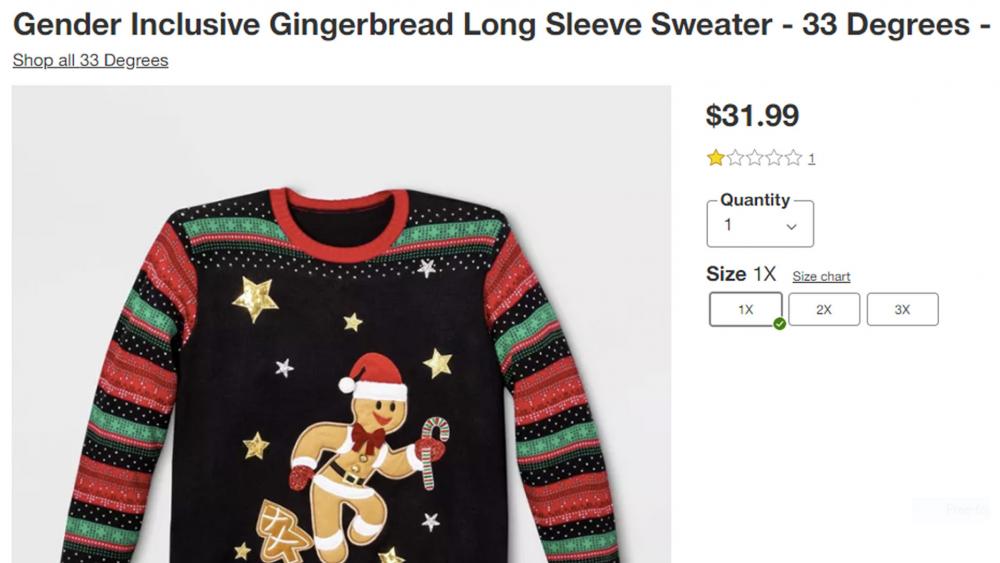 Target unveils ‘Gender Inclusive Gingerbread’ sweater for Christmas