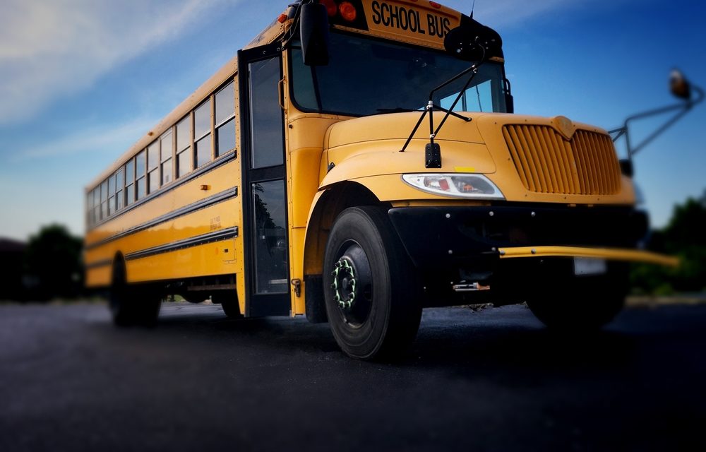 4 teens board school bus and attack elementary kids inside