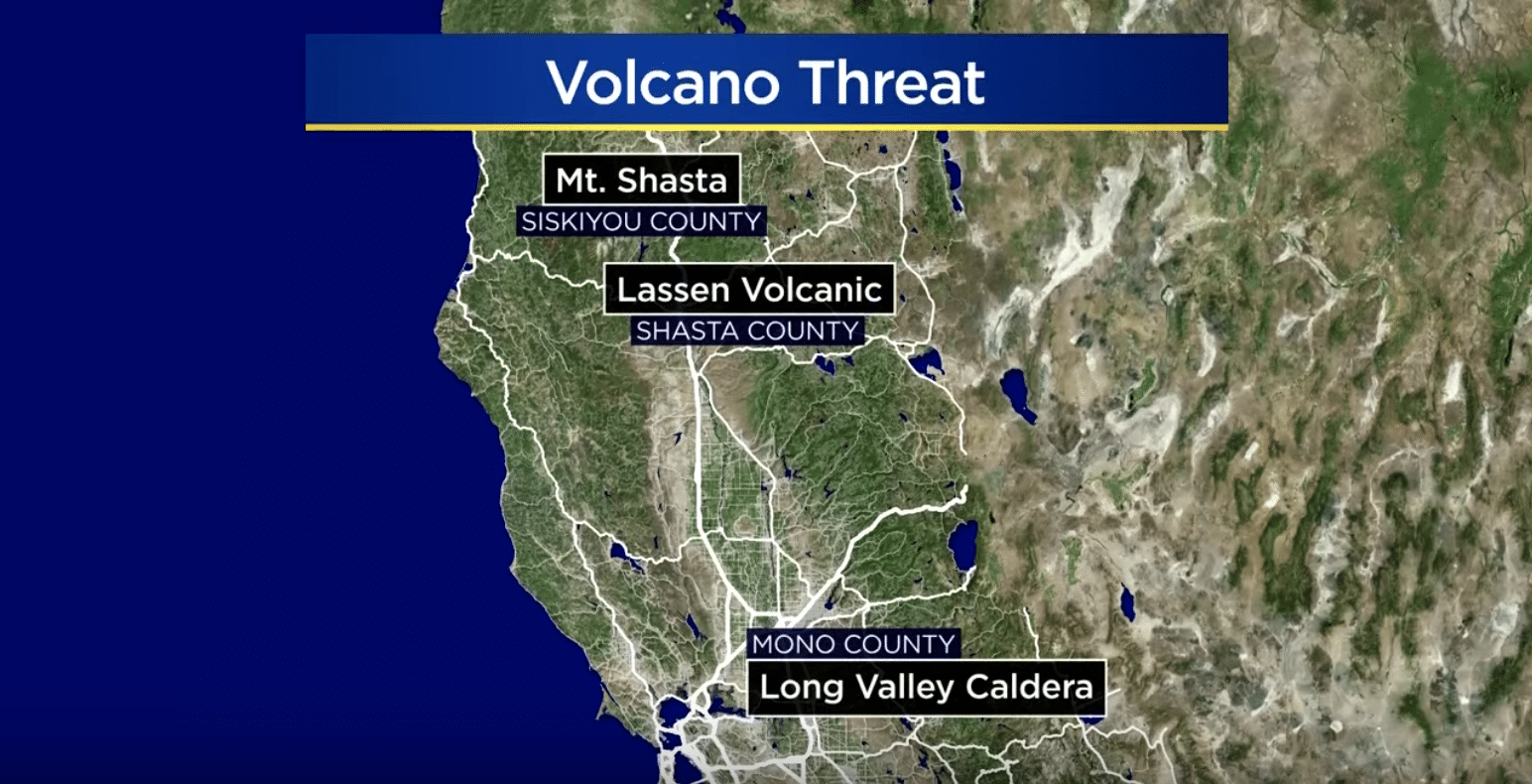 Volcanoes are a hidden threat in the state of California