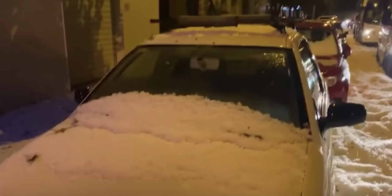 Freak Storm Buries Cars in Feet of Hail in Malaga, Spain