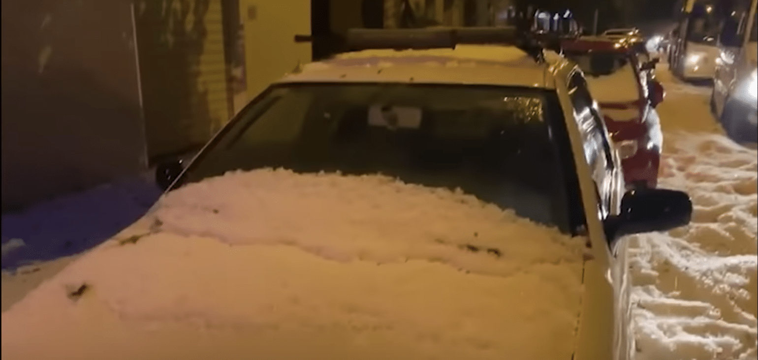 Freak Storm Buries Cars in Feet of Hail in Malaga, Spain