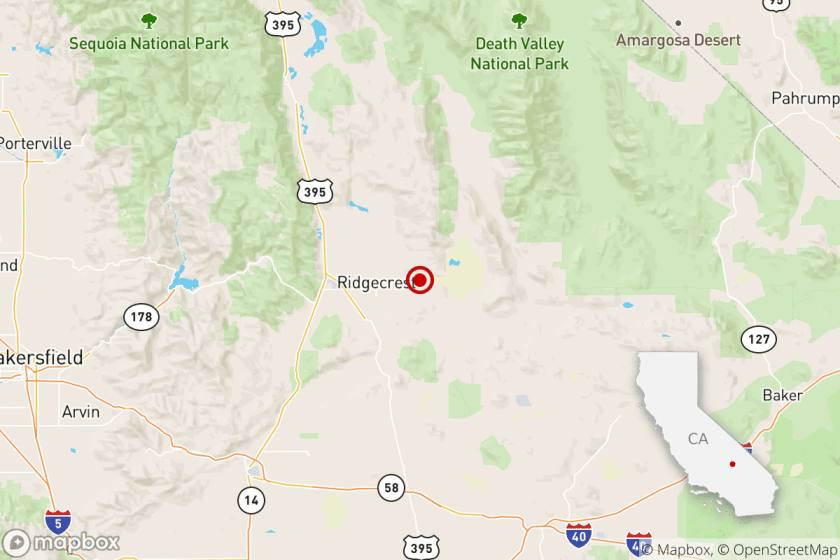Magnitude 4.0 earthquake rattles Ridgecrest, California