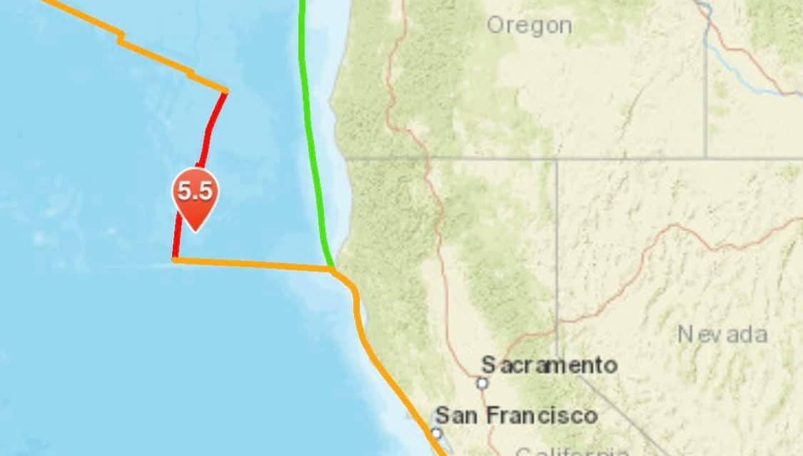 Back-to-Back strong Quakes strike off the coast of California
