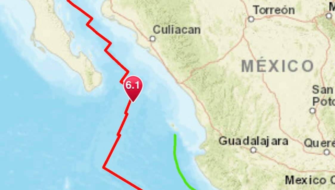 Magnitude 6.1 earthquake strikes off the coast of Mexico