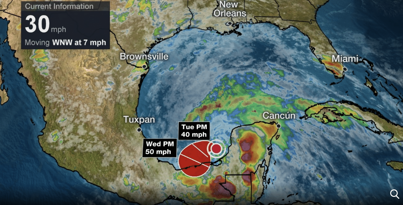 Third Tropical Depression Forms in the Southwestern Gulf of Mexico