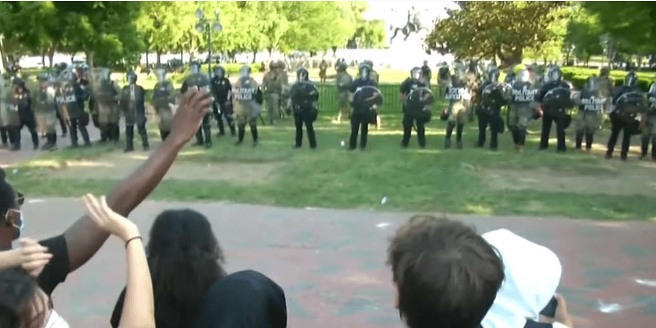 Military Gathers in DC, Violence and Destruction Escalates