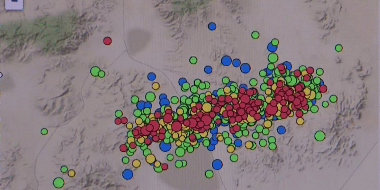 Over 6,500 aftershocks continue to rumble Nevada Region