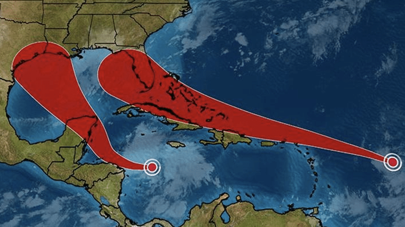 DEVELOPING: Two Tropical Depressions may strike the US at same time, First time since “Great Depression”