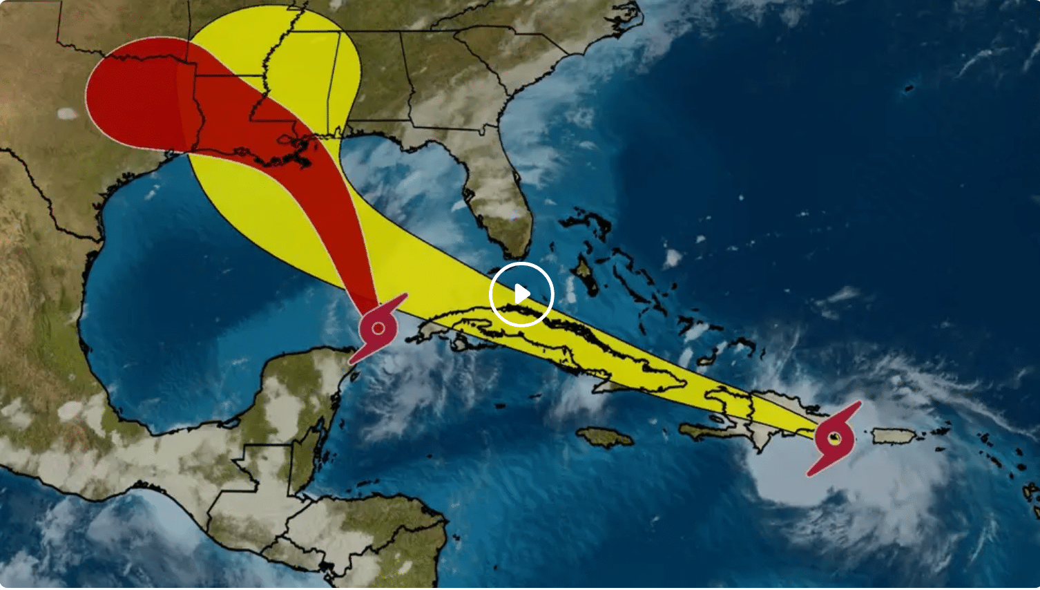 UPDATE: Laura and Marco on collision course with Gulf