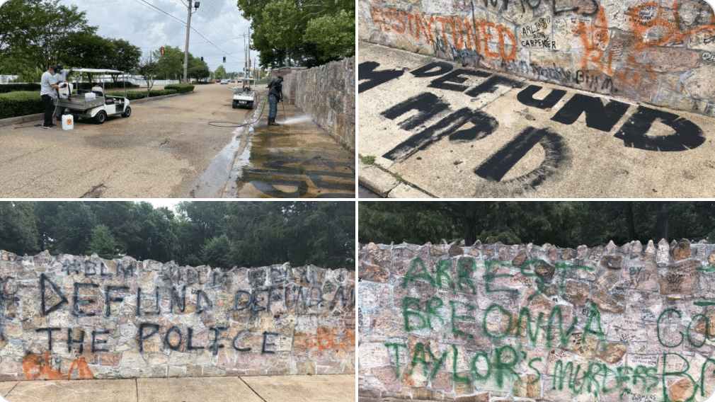 Elvis Presley’s Graceland vandalized with graffiti messages, DC Mayor’s Committee wants to remove Washington Monument and Jefferson Memorial