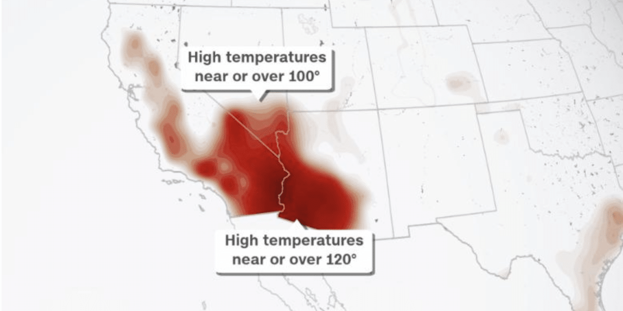 Dangerous heatwave expected to strike the West Coast over Labor Day weekend