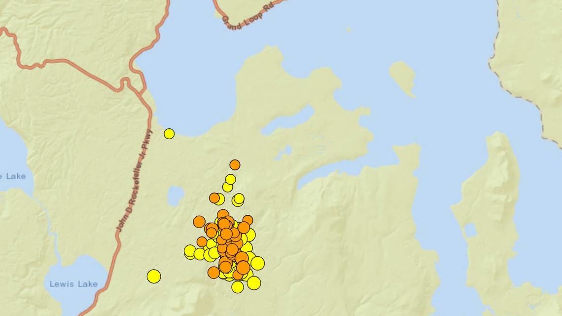 DEVELOPING: Nearly 100 earthquakes rattle Yellowstone in 24 hours.