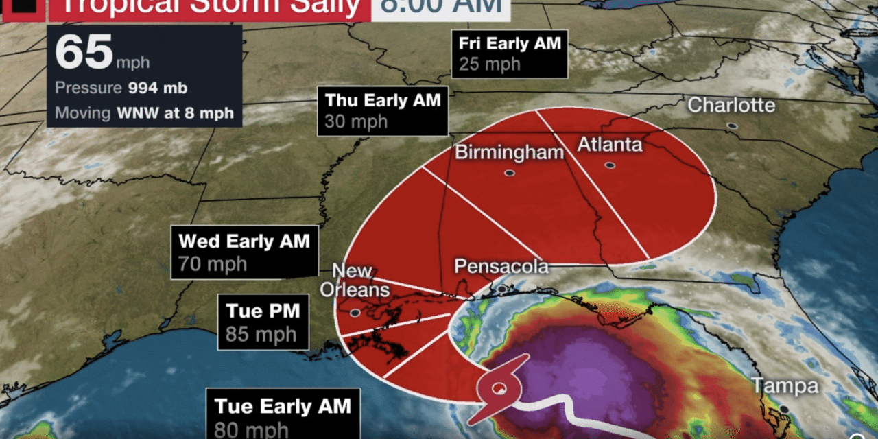 Hurricane warning issued for New Orleans as Sally to bring dangerous surge and flooding to Gulf Coast
