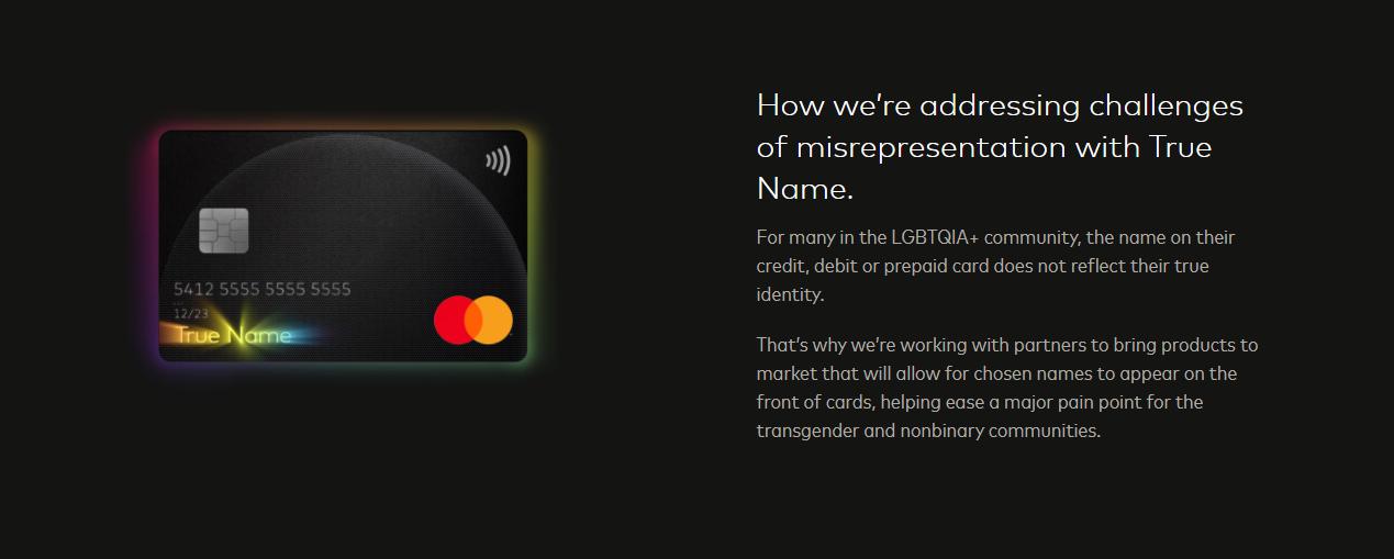 Mastercard ‘True Name’ Feature Allows ‘Transgenders’ to Use Their Chosen Name on Their Debit, Credit Cards