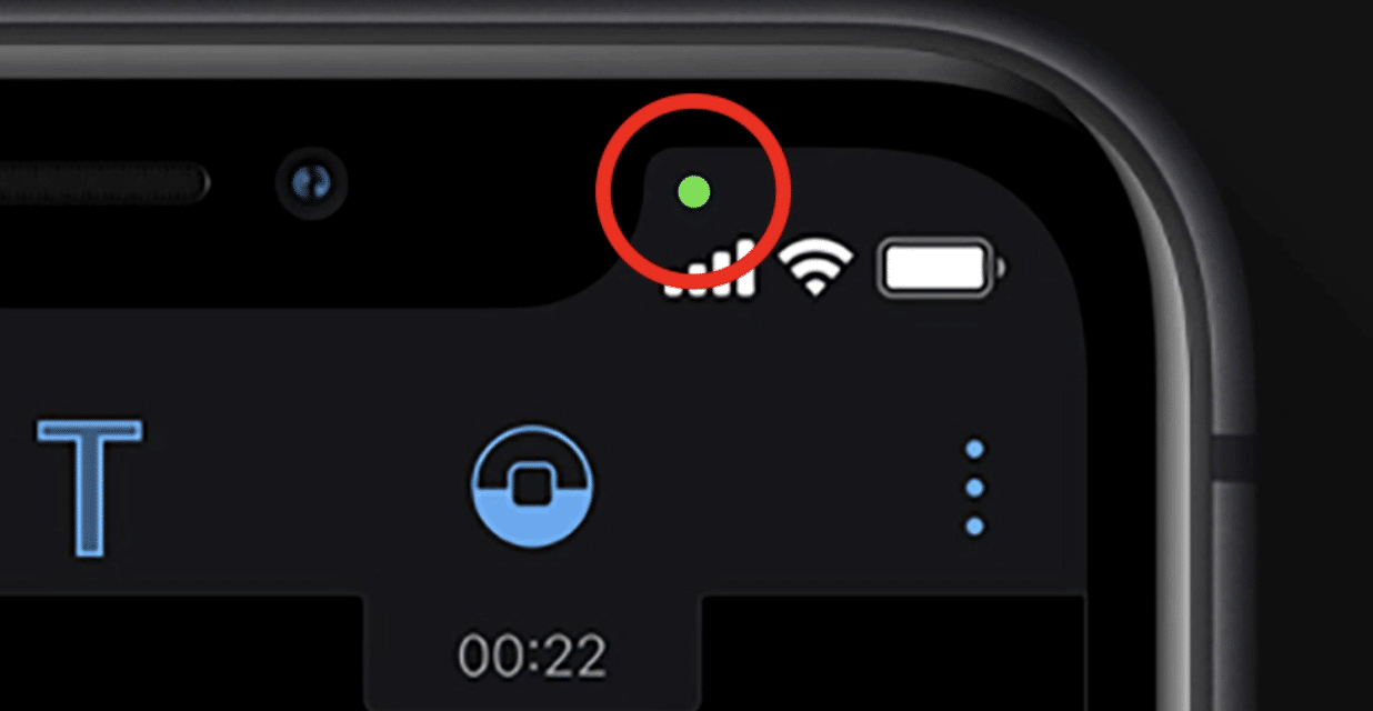 Watch out for this green dot on your iPhone it means someone is watching