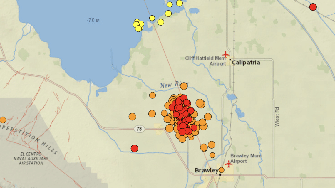 USGS Gives 3 Possible Scenarios from Ongoing Earthquake Swarm in Southern California