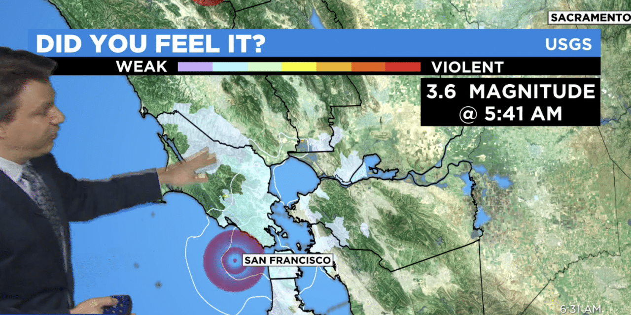 Early morning 3.6 earthquake jolts San Franciscans awake…