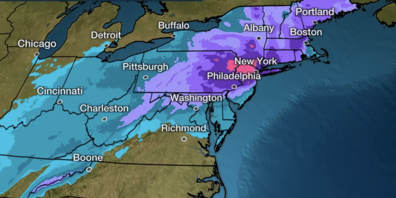 DEVELOPING: Winter storm Orlena to hammer East Coast, Could produce two feet of snow in NY