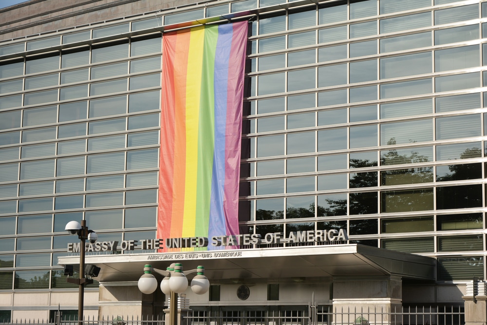 obama biden gay pride flags