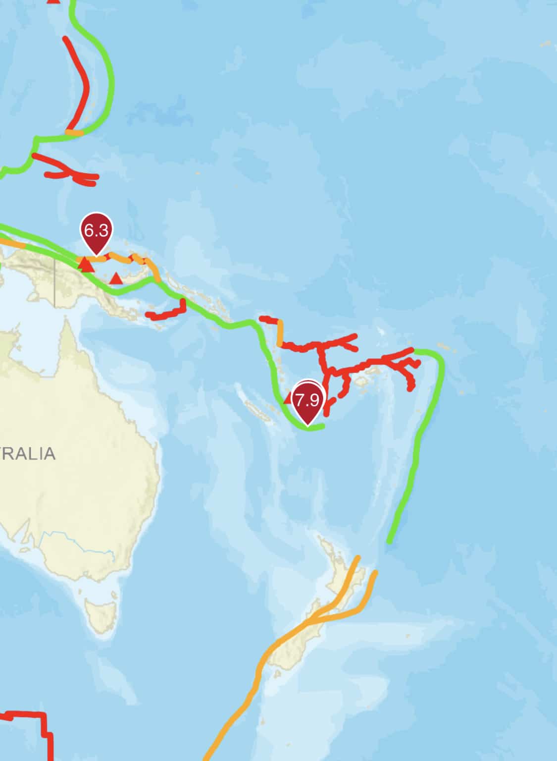 Powerful 7.9 Earthquake Strikes off Coast of Loyalty Islands