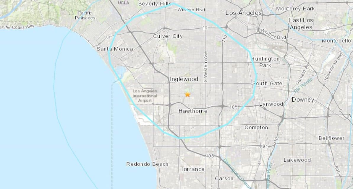 DEVELOPING: Swarm Of Earthquakes Rattle South Los Angeles, Largest Measuring Magnitude 4.0