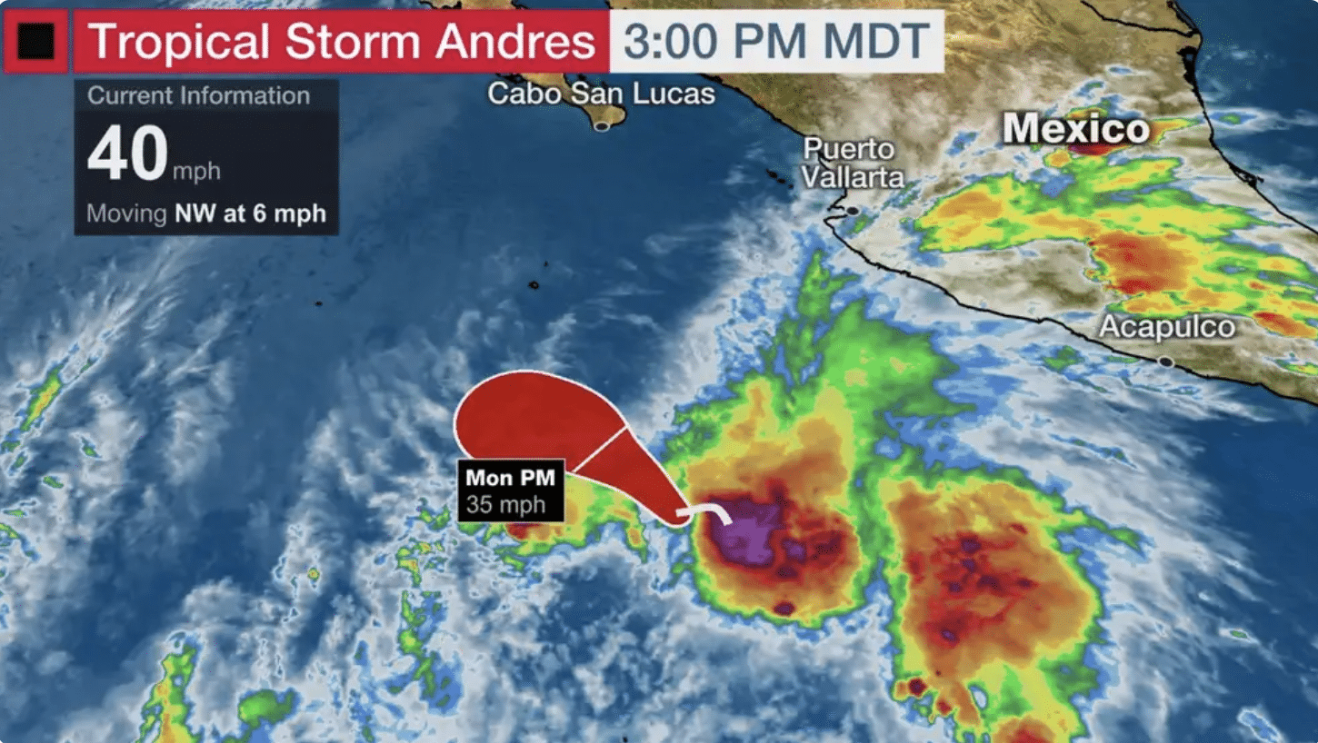 Tropical Storm Andres has just become the earliest named storm on ...