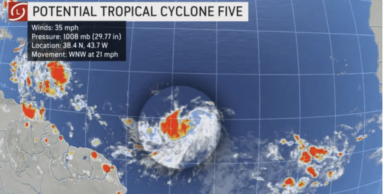 DEVELOPING: Rapidly developing tropical system taking shape over Atlantic…