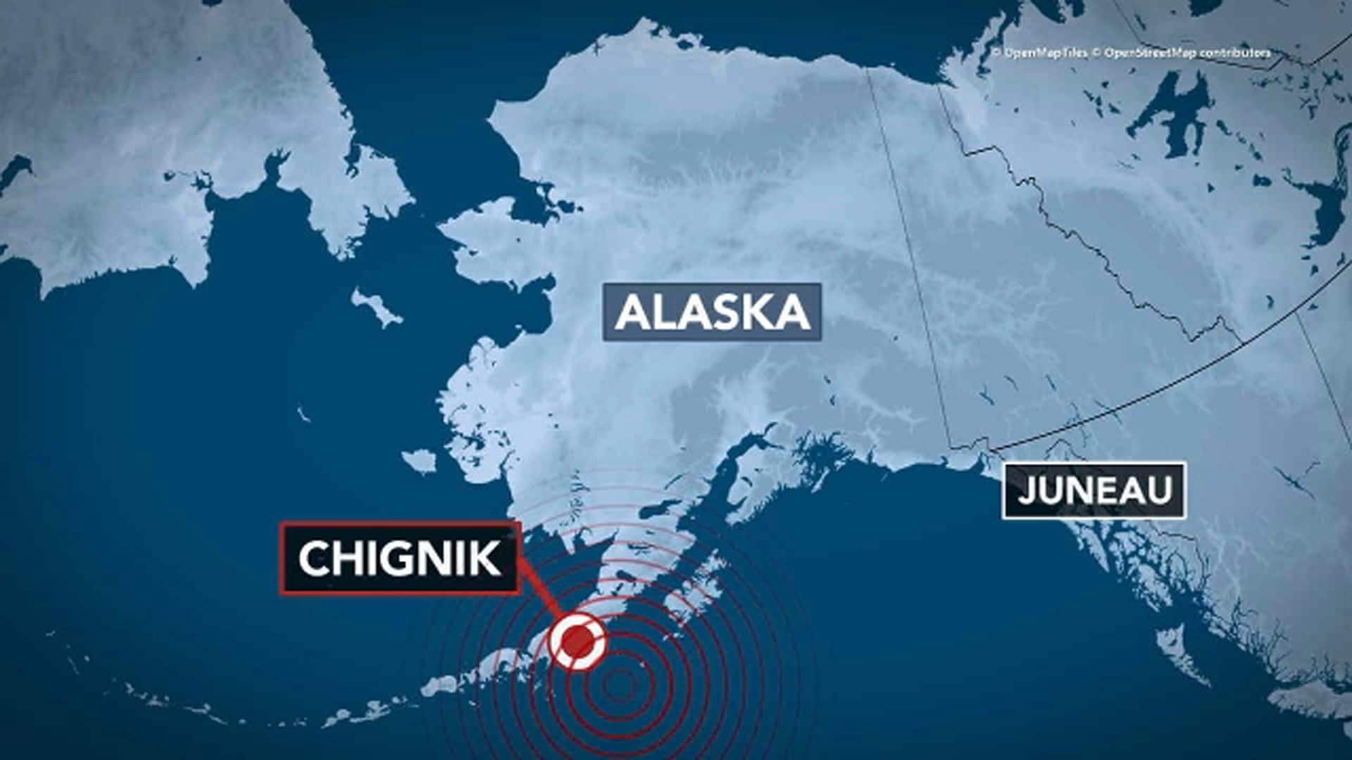 alaska quake today map