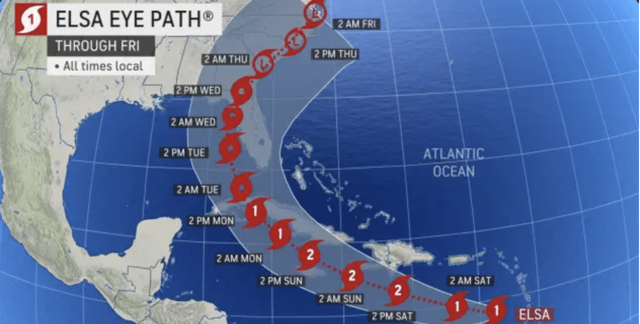 DEVELOPING: Hurricane Elsa threatens Caribbean and Florida