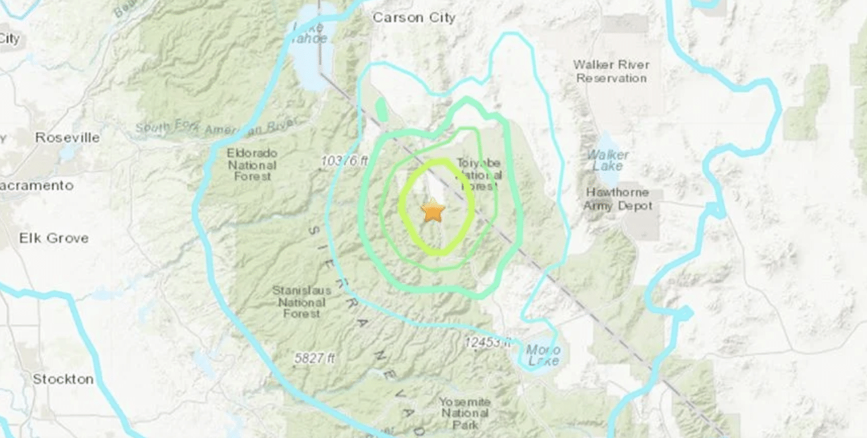 DEVELOPING: Magnitude 6.0 earthquake strikes California-Nevada Border,  Felt In Bay Area, Sacramento