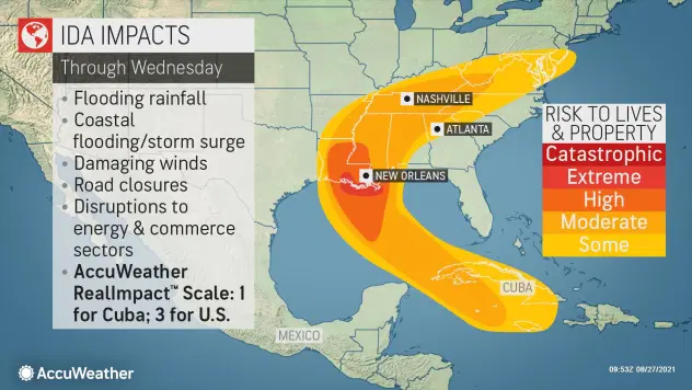 Major hurricane may strike Louisiana exactly 16 years after Katrina