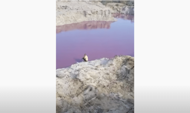 River that flows through Jordan turns blood red triggering fears of harbinger