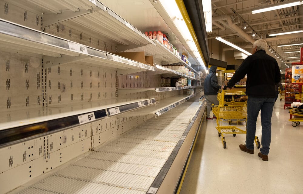 Shelves across the Nation are empty and it looks to only be getting worse