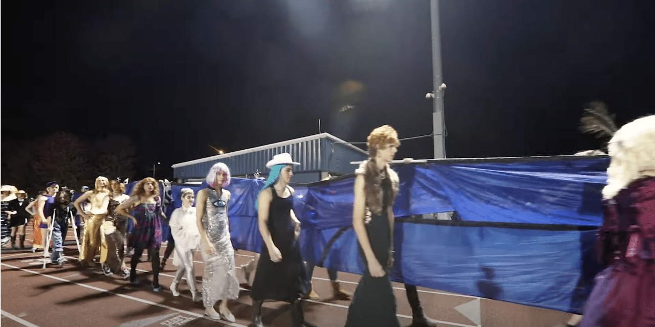 Vermont Public High School holds drag show during halftime at Football Game as faculty Joins In