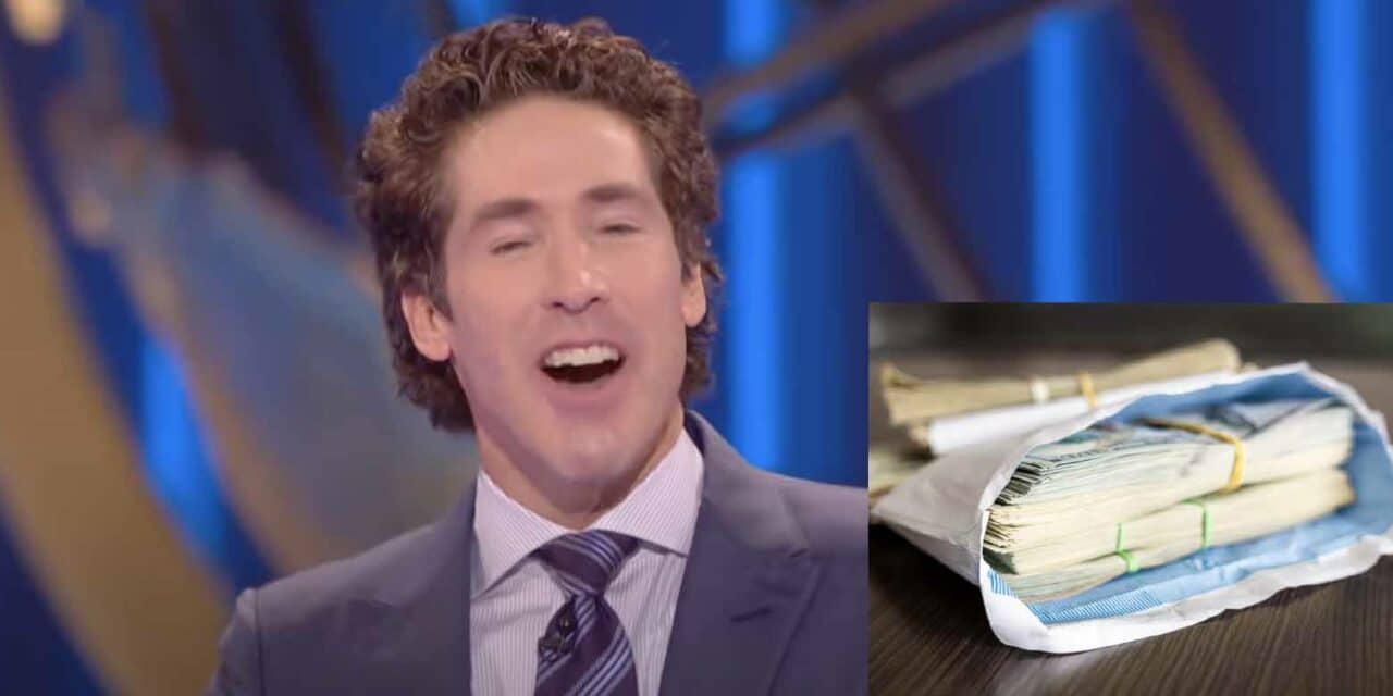 A Plumber has just discovered a mountain of cash-stuffed envelopes hidden inside wall of Joel Osteen’s Texas megachurch