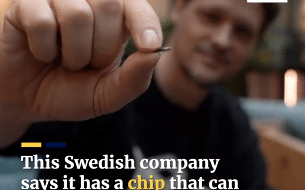 Swedish company showcases implantable chip capable of storing a COVID passport that can then be read by many devices