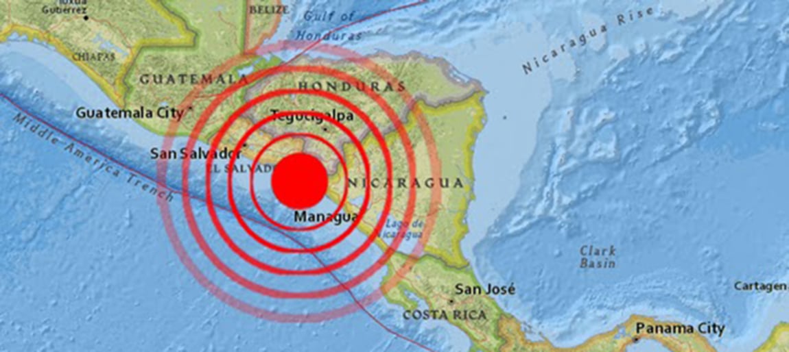 Strong 6.1 earthquake rattles Nicaragua