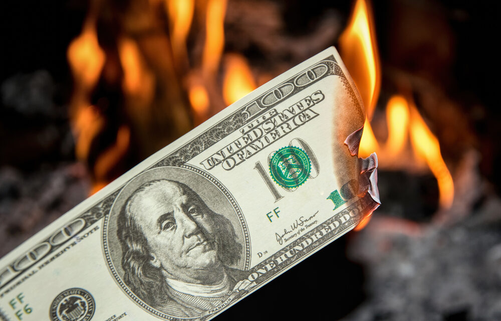 The US Dollar has entered a death spiral, and inflation is only going to get worse
