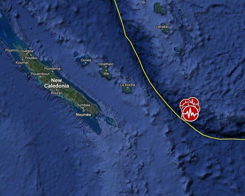 Back to back powerful earthquakes strike southeast of the Loyalty Islands, New Caledonia